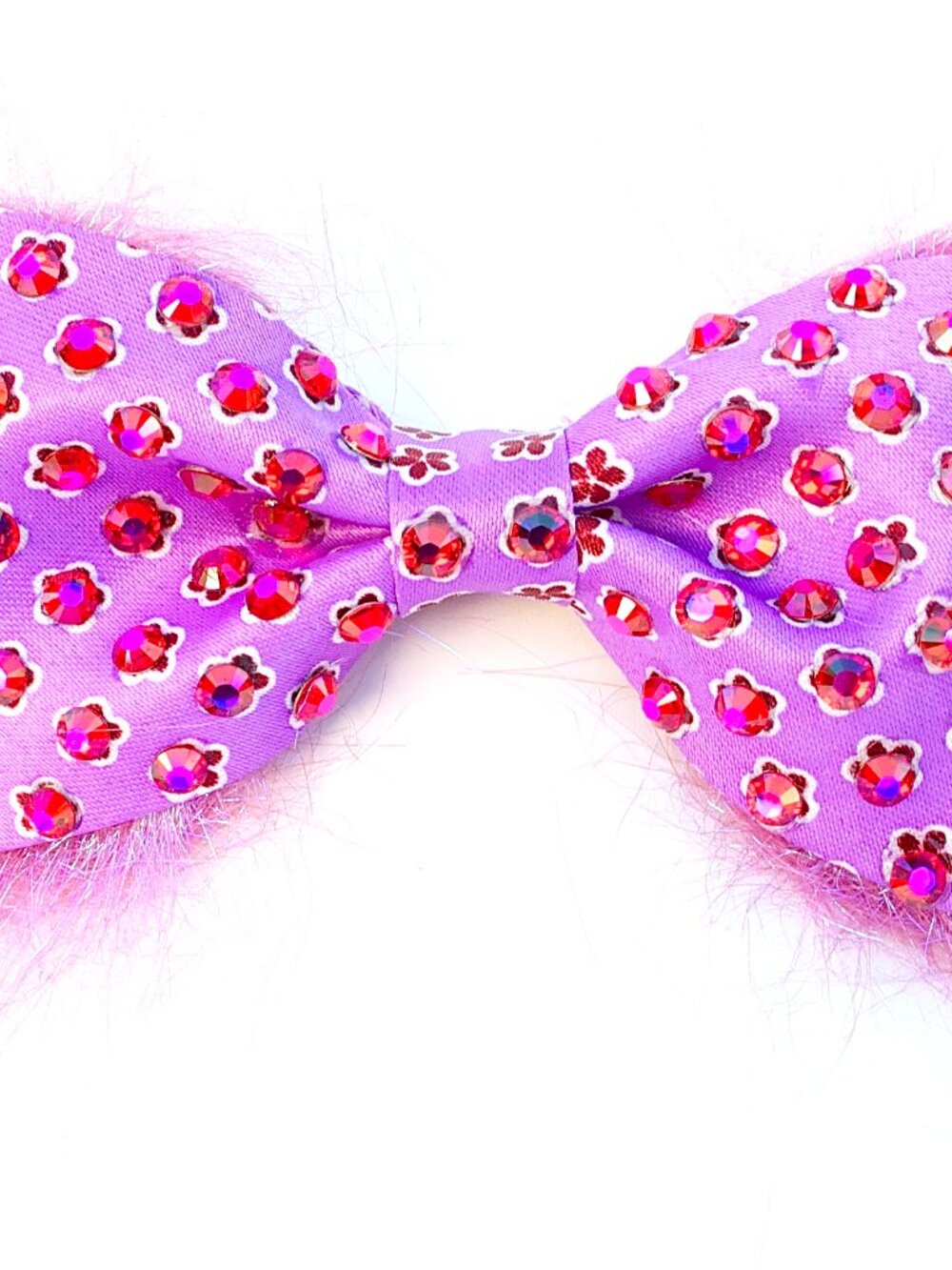 GASOLINE GLAMOUR LAVENDER FUZZ BOW TIE 🎀 👔 🍋‍🟩